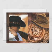 Western Pet en Lasso Afstudeerder Aankondiging met