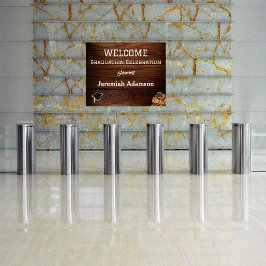 Western Pet en Lasso Afstudeerder Party Welkom Poster