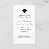 Western Pet en Lasso Graduation Party Invitation Visitekaartje (Achterkant)