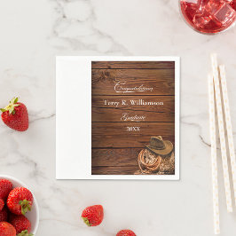 Western Pet en Lasso Graduation Party Servet