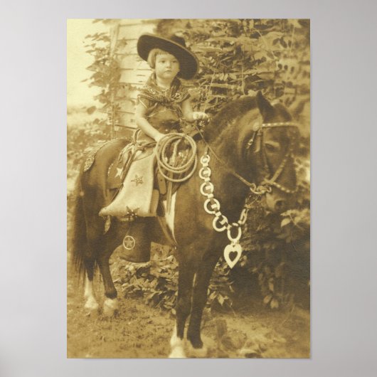 WESTERN POSTER COWGIRL (Voorkant)