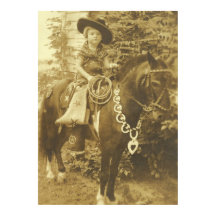  WESTERN POSTER COWGIRL-DRUK