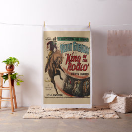Western Poster koning Rodeo-Lg Stof