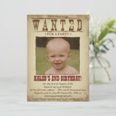 WESTERN POSTER - Uitnodiging van met de partij gel (Staand voorkant)