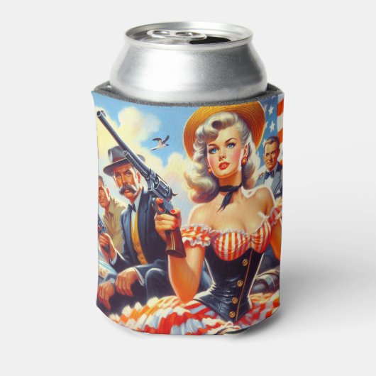  Western Pulp Meisje Blikjeskoeler (Blikje Achterkant)