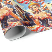  Western Pulp Meisje Cadeaupapier (Rol Hoek)