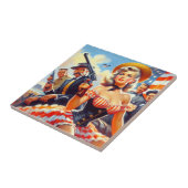  Western Pulp Meisje Tegeltje (Zijkant)