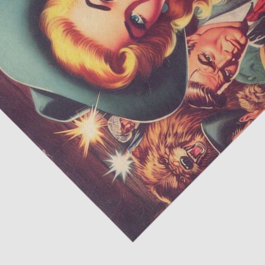 Western Pulp Meisje Tissuepapier (Detail)