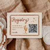 Western QR Code Vrijgezellenfeest Registry Informatiekaartje
