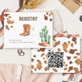 Western - QR Code Vrijgezellenfeest Registry Informatiekaartje