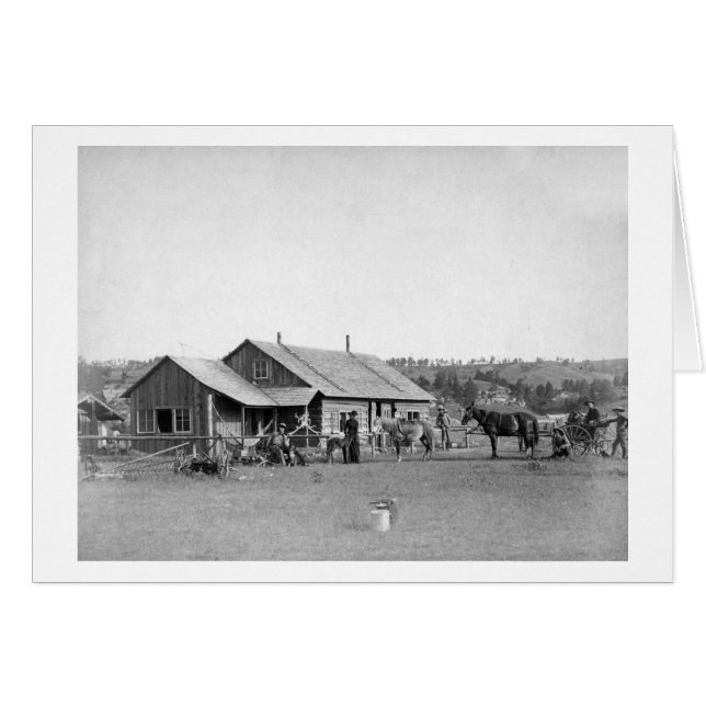 Western Ranch House in South Dakota Foto (Voorkant Horizontaal)