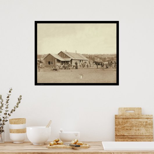 Western Ranch House SD 1888 Poster (Keuken)