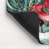 Western Red Cowboy Hat Cactus Muismat (Hoek)
