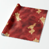 Western Red Cream Koeienhuid Animal Cadeaupapier (Uitgerold)