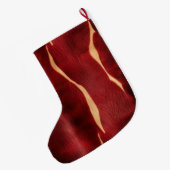 Western Red Cream Koeienhuid Grote Kerstsok (Achterkant (Hangend))