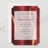 Western Red Cream Koeienhuid Kaart (Voorkant)