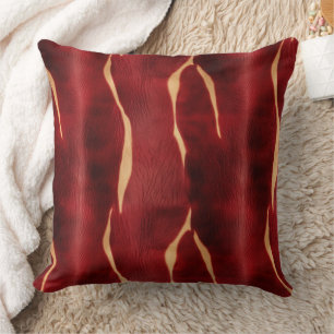 Western Red Cream Koeienhuid Kussen