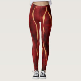 Western Red Cream Koeienhuid Leggings