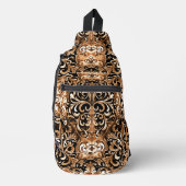 Western reliëfontwerp van lederlook sling bag (Voorkant)