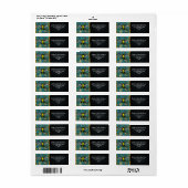 Western retouradres honingbijen Apiary Sunflower Etiket (Full Sheet)