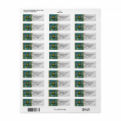 Western retouradres honingbijen Apiary Sunflower Etiket (Full Sheet)