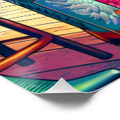  Western Retro Cowgirl Boot Shopping Perfect Poster (Hoek)