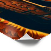  Western Retro Cowgirl Boot Shopping Perfect Poster (Hoek)