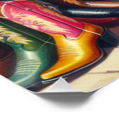  Western Retro Cowgirl Boot Shopping Perfect Poster (Hoek)