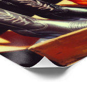  Western Retro Cowgirl Boot Shopping Perfect Poster (Hoek)