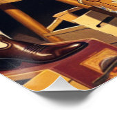  Western Retro Cowgirl Boot Shopping Perfect Poster (Hoek)