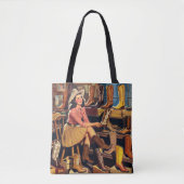  Western Retro Cowgirl Boot Shopping Tote Bag (Voorkant)