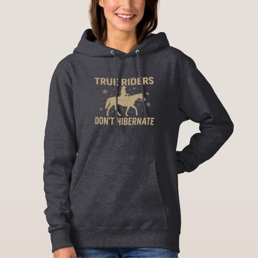 Western Rider Winter Paard Sweatshirt (Voorkant)