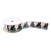 Western Rodeo Barrel Racer Craft Ribbon Satijnen Lint (Spoel)