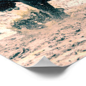 Western Rodeo Black Bull Land Cowboy Rustic Poster (Hoek)