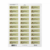 Western Rodeo Bronc Cowboy Retouradres Labels (Full Sheet)