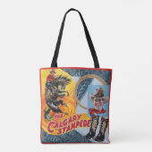 Western Rodeo Calgary Collage Ptint Tote Bag (Achterkant)