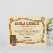 Western Rodeo-certificaat van 1.1 Rodeo (Staand voorkant)