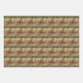 Western Rodeo Country Horse Riding Textern-patroon Inpakpapier Vel (Voorkant 3)