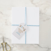 Western Rodeo Cowboy Baby Shower Cadeaulabel (Met Touw)