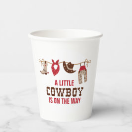 Western Rodeo Cowboy Baby Shower Papieren Bekers