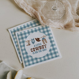 Western Rodeo Cowboy Baby Shower Servet