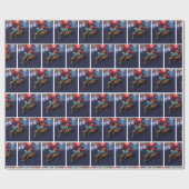 Western Rodeo Cowboy Bronc Rider Vuurwerk Cadeaupapier (Vlak)