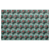 Western Rodeo Cowboy Bull Riding Faux Leather Stof (Yard (91,4 cm))