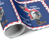 Western Rodeo Cowboy Cowgirl Mutton Busting Birth Cadeaupapier (Rol Hoek)