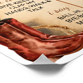 Western Rodeo Cowboy Eerste Verjaardag Mijlpaal te Poster (Hoek)