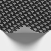 Western Rodeo Cowboy grijs Pet Stropdas Cadeaupapier (Hoek)