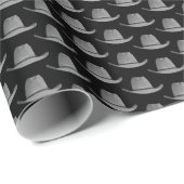 Western Rodeo Cowboy grijs Pet Stropdas Cadeaupapier (Rol Hoek)