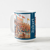 Western Rodeo Cowboy Kalf Roping Custom Koffiemok (Voorkant links)