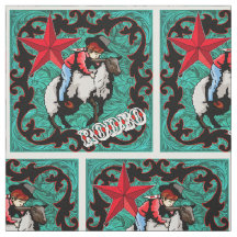 Western Rodeo Cowboy Mutton Bustin' Faux Leather