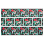 Western Rodeo Cowboy Mutton Bustin' Faux Leather Stof (Fat Quarter)